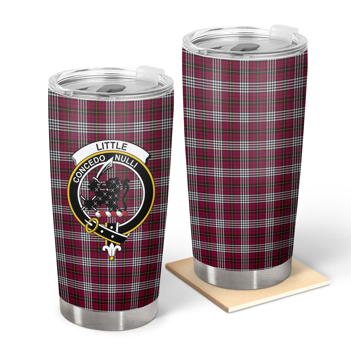 Clan Little Tartan Crest Tumbler BU51 Clan Little Tartan Today   