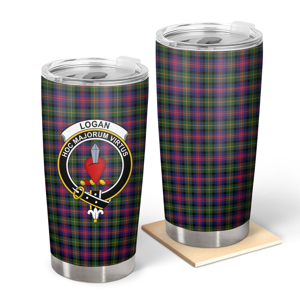 Clan Logan Modern Tartan Crest Tumbler HM21 Clan Logan Tartan Today   