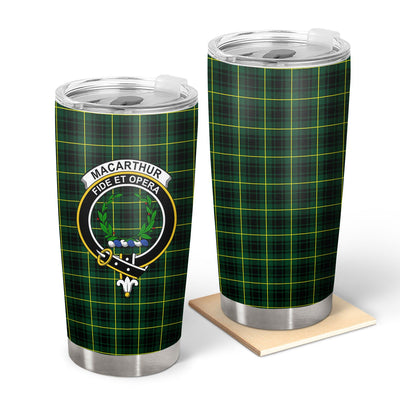 Clan MacArthur Modern Tartan Crest Tumbler IS57