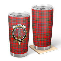 Clan MacBain Tartan Crest Tumbler PO84 Clan MacBain Tartan Today   