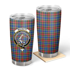 Clan MacBeth Modern Tartan Crest Tumbler HH98 Clan MacBeth Tartan Today   