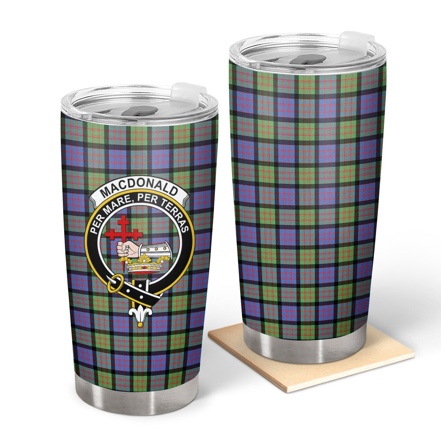 Clan MacDonald Ancient Tartan Crest Tumbler RB93 Clan MacDonald Tartan Today   