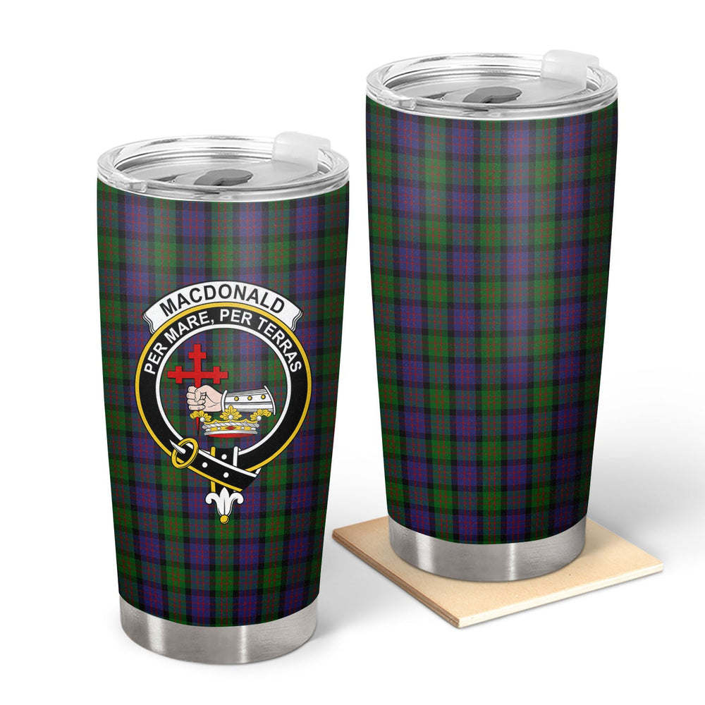 Clan MacDonald Tartan Crest Tumbler DV50 Clan MacDonald Tartan Today   