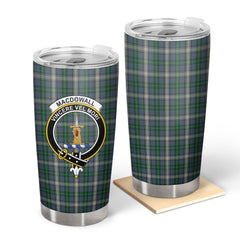 Clan MacDowall Tartan Crest Tumbler IM72 Clan MacDowall Tartan Today   
