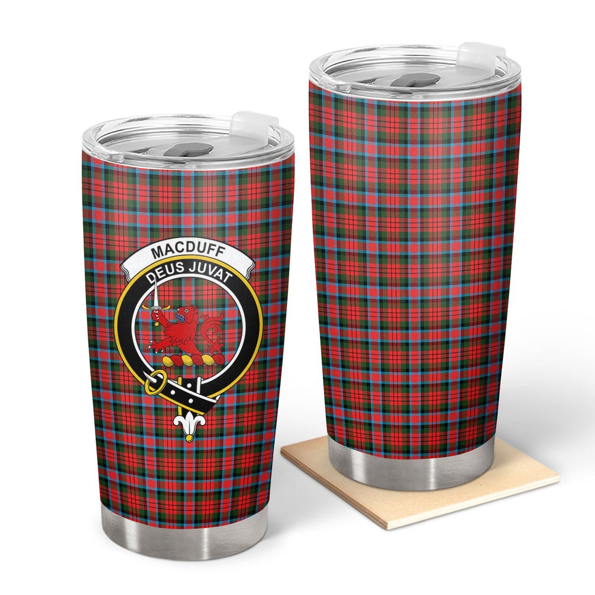 Clan MacDuff Modern Tartan Crest Tumbler KA19 Clan MacDuff Tartan Today   