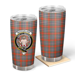 Clan MacFarlane Ancient Tartan Crest Tumbler VJ23 Clan MacFarlane Tartan Today   