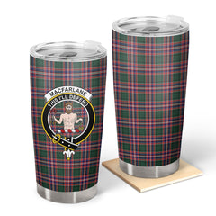 Clan MacFarlane Hunting Modern Tartan Crest Tumbler HH14 Clan MacFarlane Tartan Today   