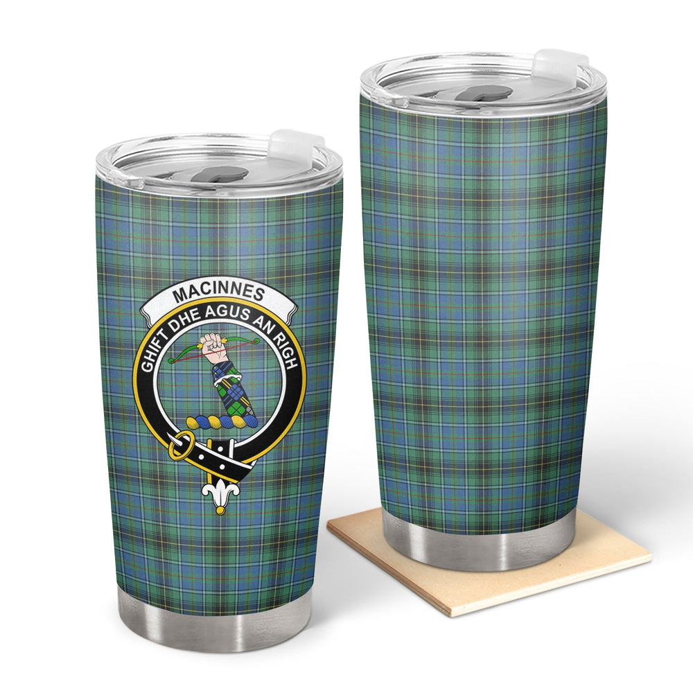 Clan MacInnes Ancient Tartan Crest Tumbler BA30 Clan MacInnes Tartan Today   