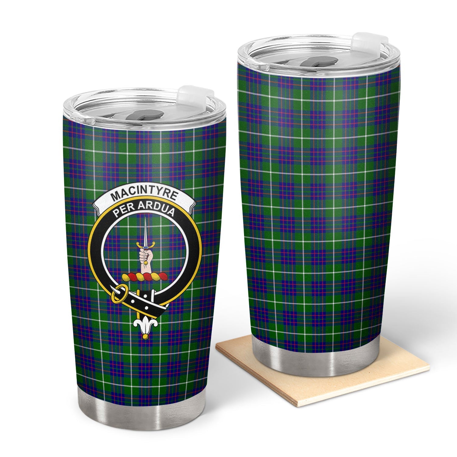Clan MacIntyre Hunting Modern Tartan Crest Tumbler GI62 Clan MacIntyre Tartan Today   