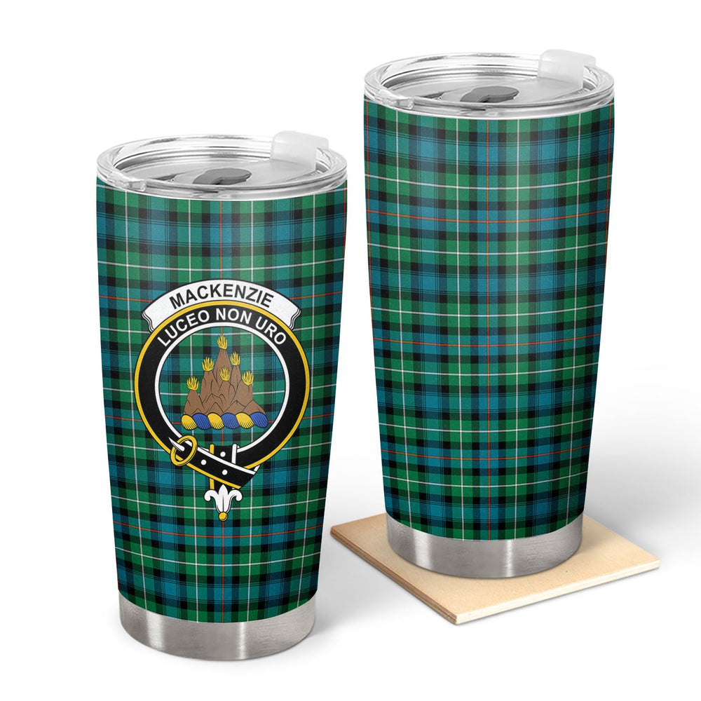 Clan MacKenzie Ancient Tartan Crest Tumbler JJ63 Clan MacKenzie Clan MacKenzie   
