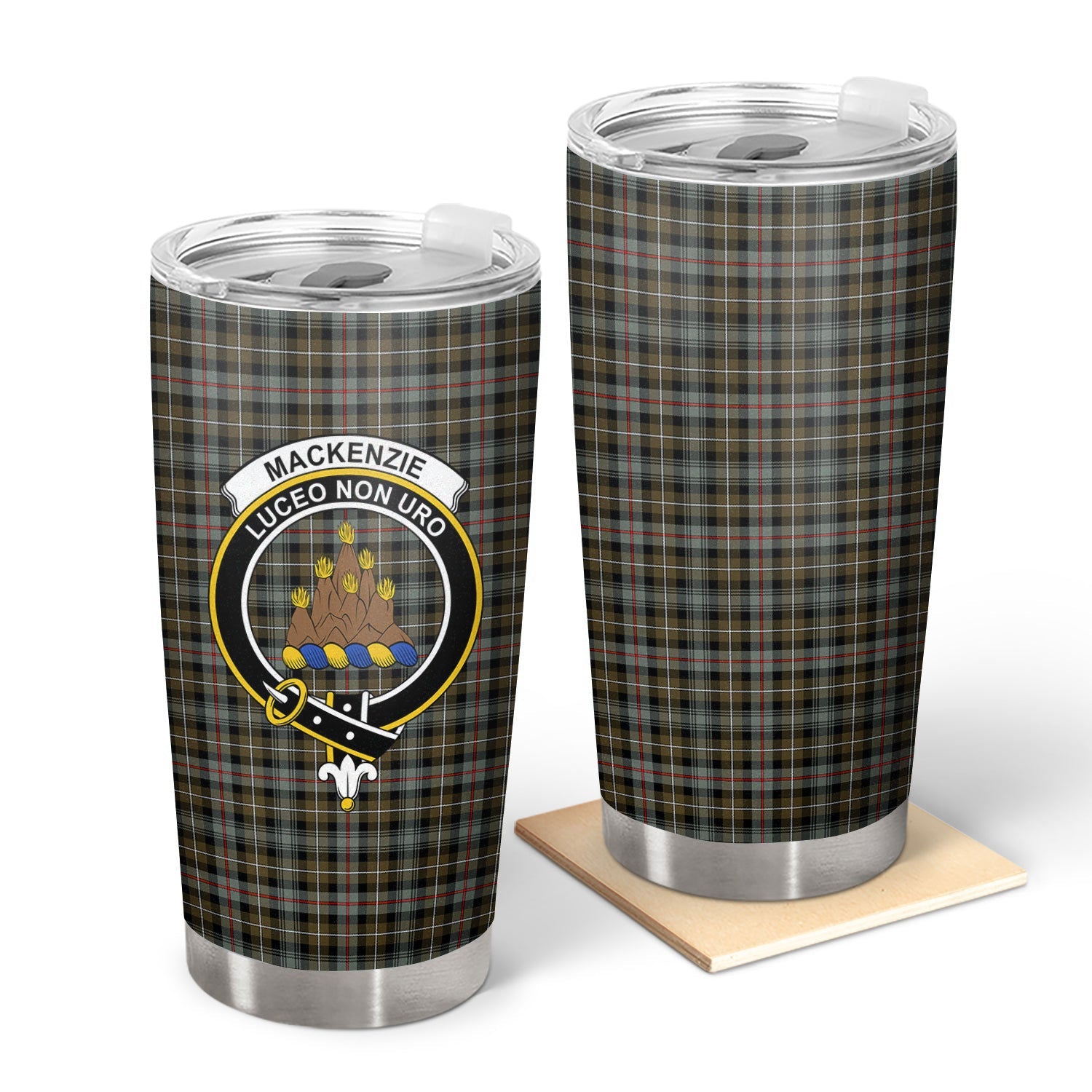 Clan MacKenzie Weathered Tartan Crest Tumbler XR29 Clan MacKenzie Clan MacKenzie   