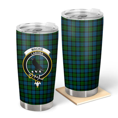 Clan MacKie Tartan Crest Tumbler