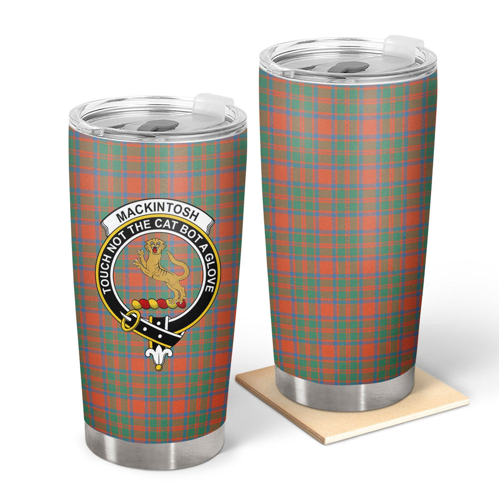 Clan MacKintosh Ancient Tartan Crest Tumbler MG11 Clan MacKintosh / MacIntosh Tartan Today   