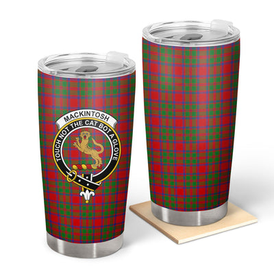 Clan MacKintosh Modern Tartan Crest Tumbler