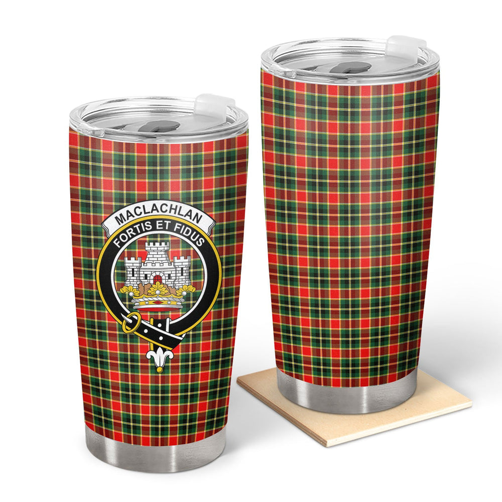 Clan MacLachlan Hunting Modern Tartan Crest Tumbler YP24 Clan Hall Tartan Today   