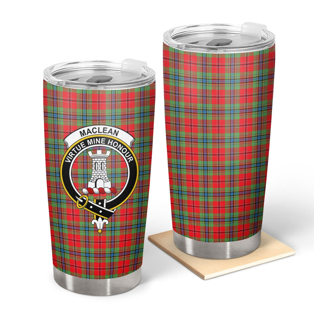 Clan MacLean of Duart Modern Tartan Crest Tumbler GI75 Clan Hall Tartan Today   