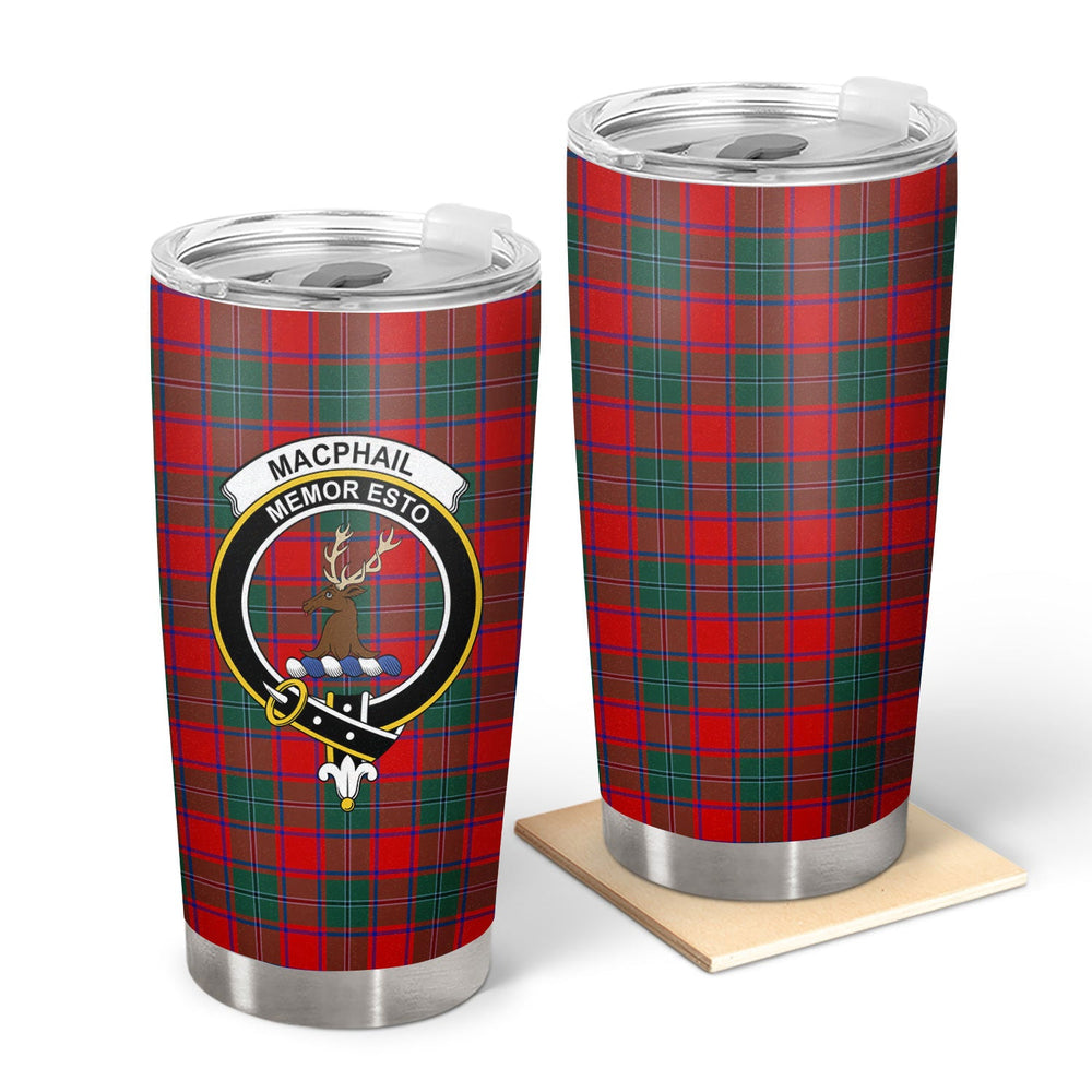 Clan MacPhail Tartan Crest Tumbler XN44 Clan MacPhail Tartan Today   