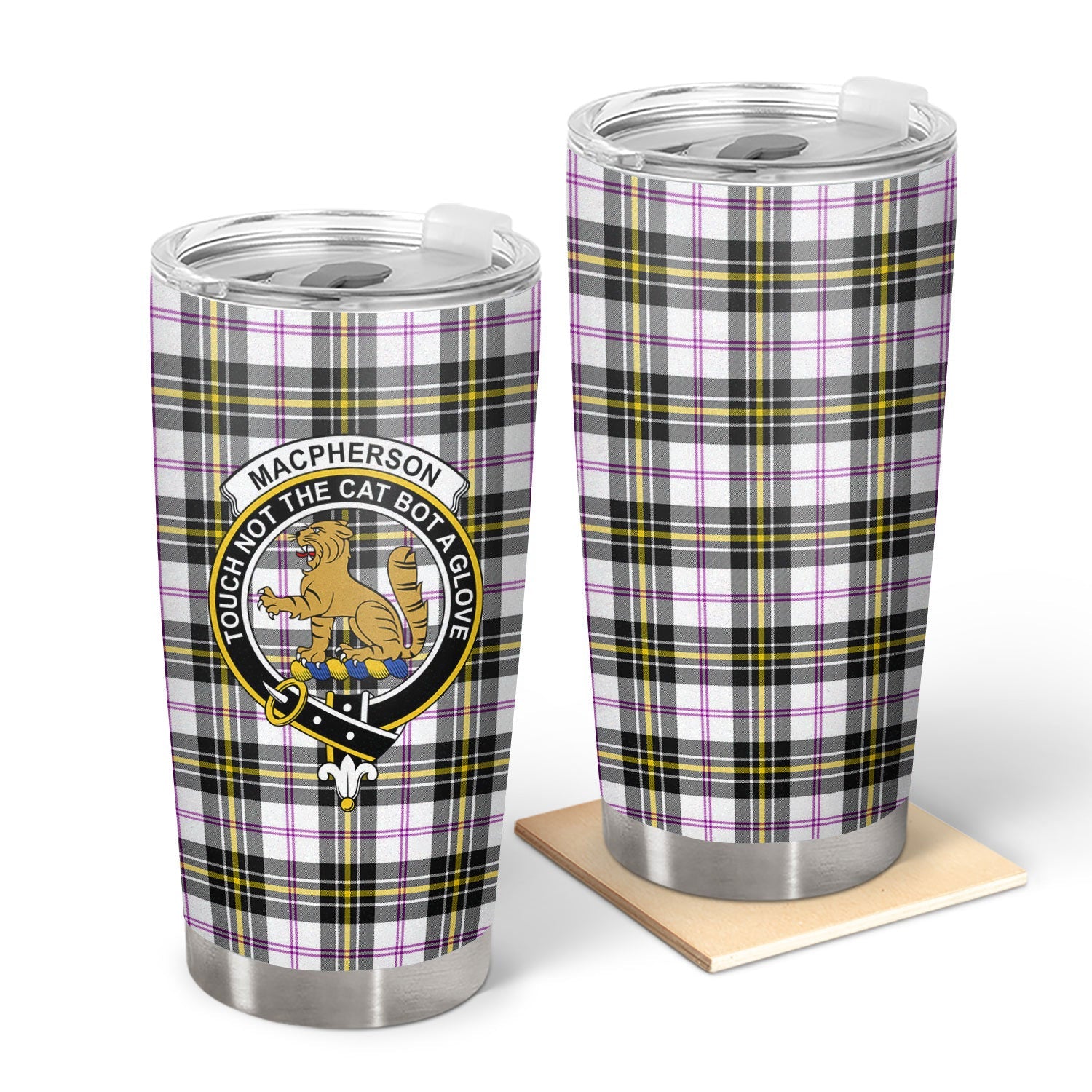 Clan MacPherson Dress Modern Tartan Crest Tumbler WM87 Clan MacPherson Tartan Today   