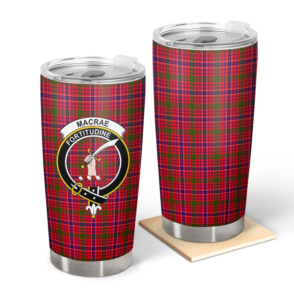 Clan MacRae Modern Tartan Crest Tumbler TC18 Clan MacRae Tartan Today   