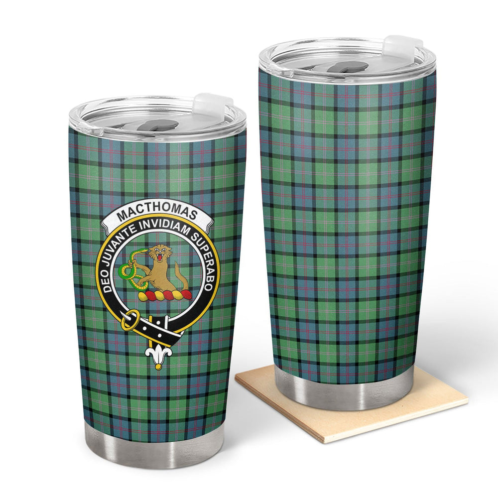 Clan MacThomas Ancient Tartan Crest Tumbler CR63 Clan MacThomas Tartan Today   
