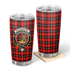 Clan Majoribanks Tartan Crest Tumbler GQ17 Clan Hall Tartan Today   