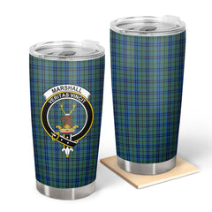 Clan Marshall Tartan Crest Tumbler QH39 Clan Mar Tartan Today   