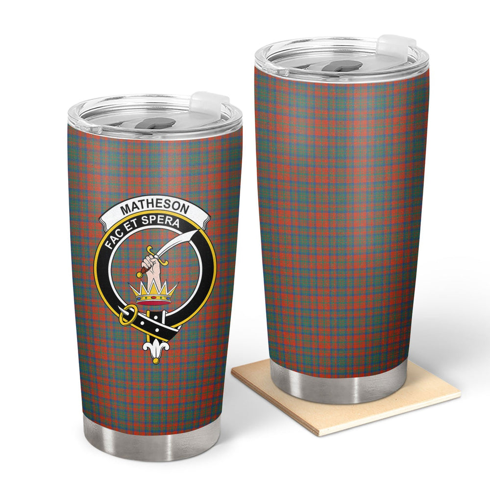 Clan Matheson Ancient Tartan Crest Tumbler BY42 Clan Matheson Tartan Today   
