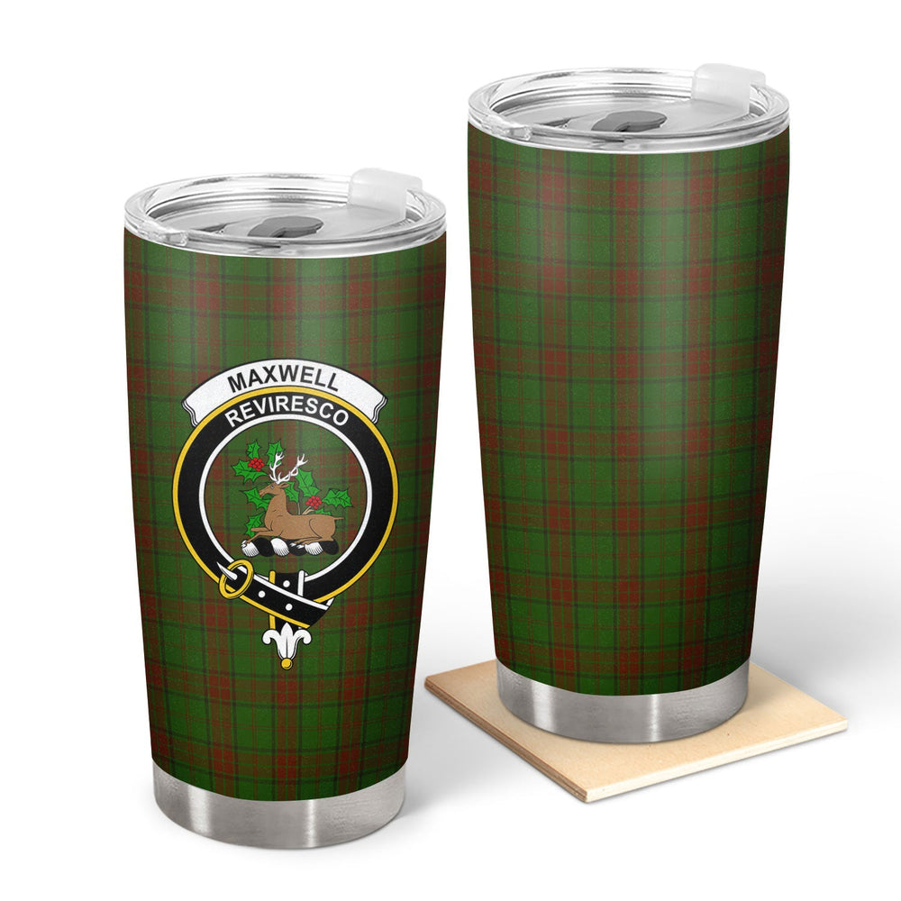 Clan Maxwell Hunting Tartan Crest Tumbler FY17 Clan Maxwell Tartan Today   