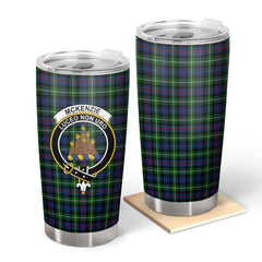 Clan McKenzie Tartan Crest Tumbler NY55 Clan Hall Tartan Today   