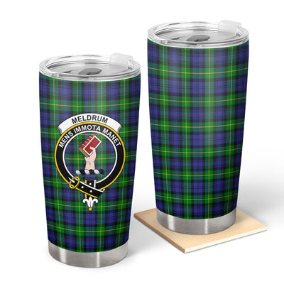 Clan Meldrum Tartan Crest Tumbler