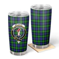 Clan Meldrum Tartan Crest Tumbler ZQ14 Clan Meldrum Tartan Today   