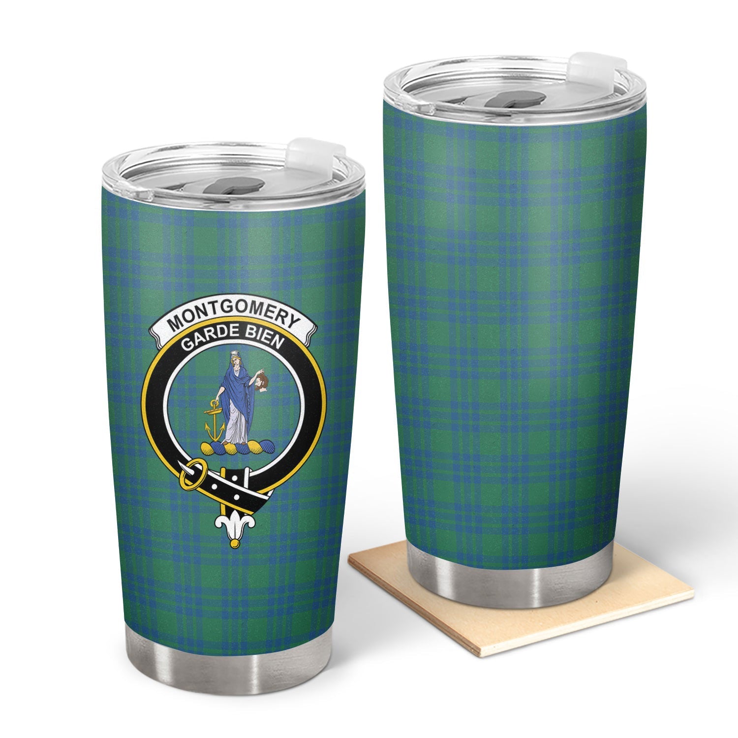 Clan Montgomery Ancient Tartan Crest Tumbler LB19 Clan Montgomery Tartan Today   