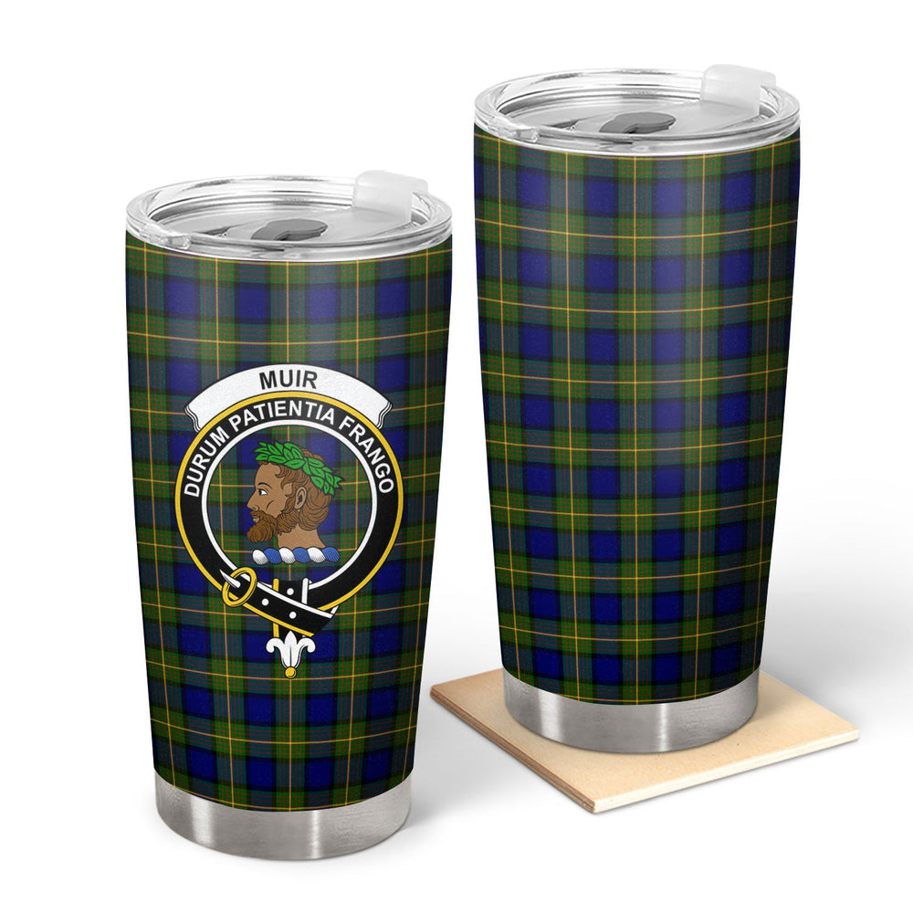 Clan Muir Tartan Crest Tumbler JN98 Clan Muir_More Tartan Today   