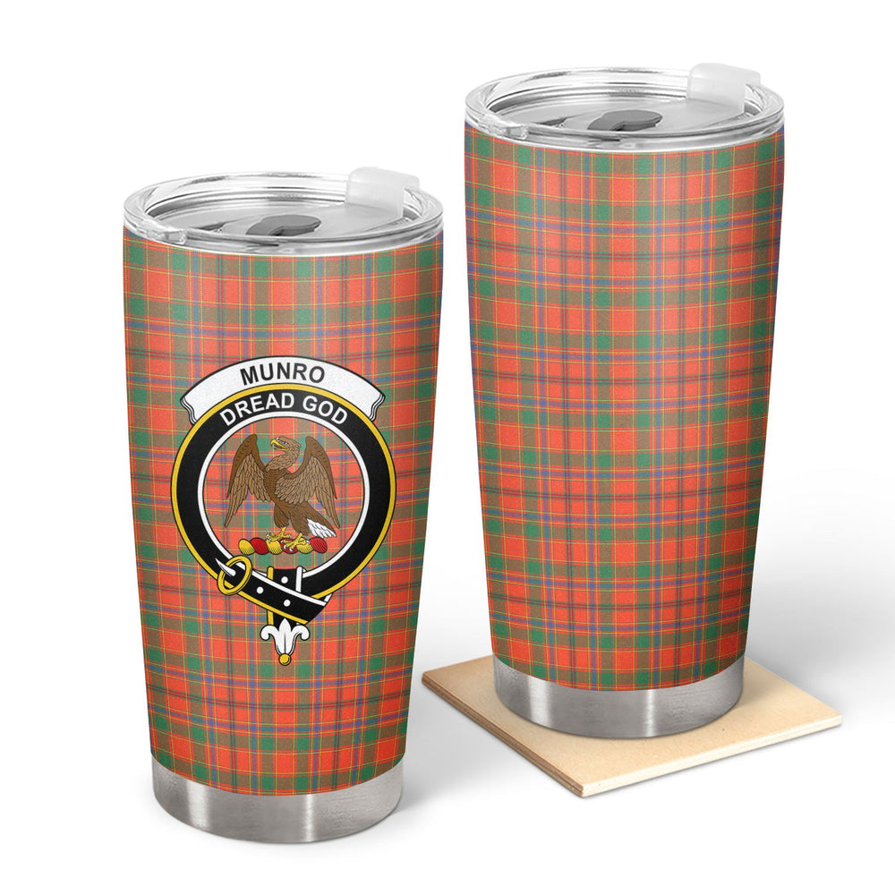 Clan Munro Ancient Tartan Crest Tumbler PO93 Clan Munro Tartan Today   
