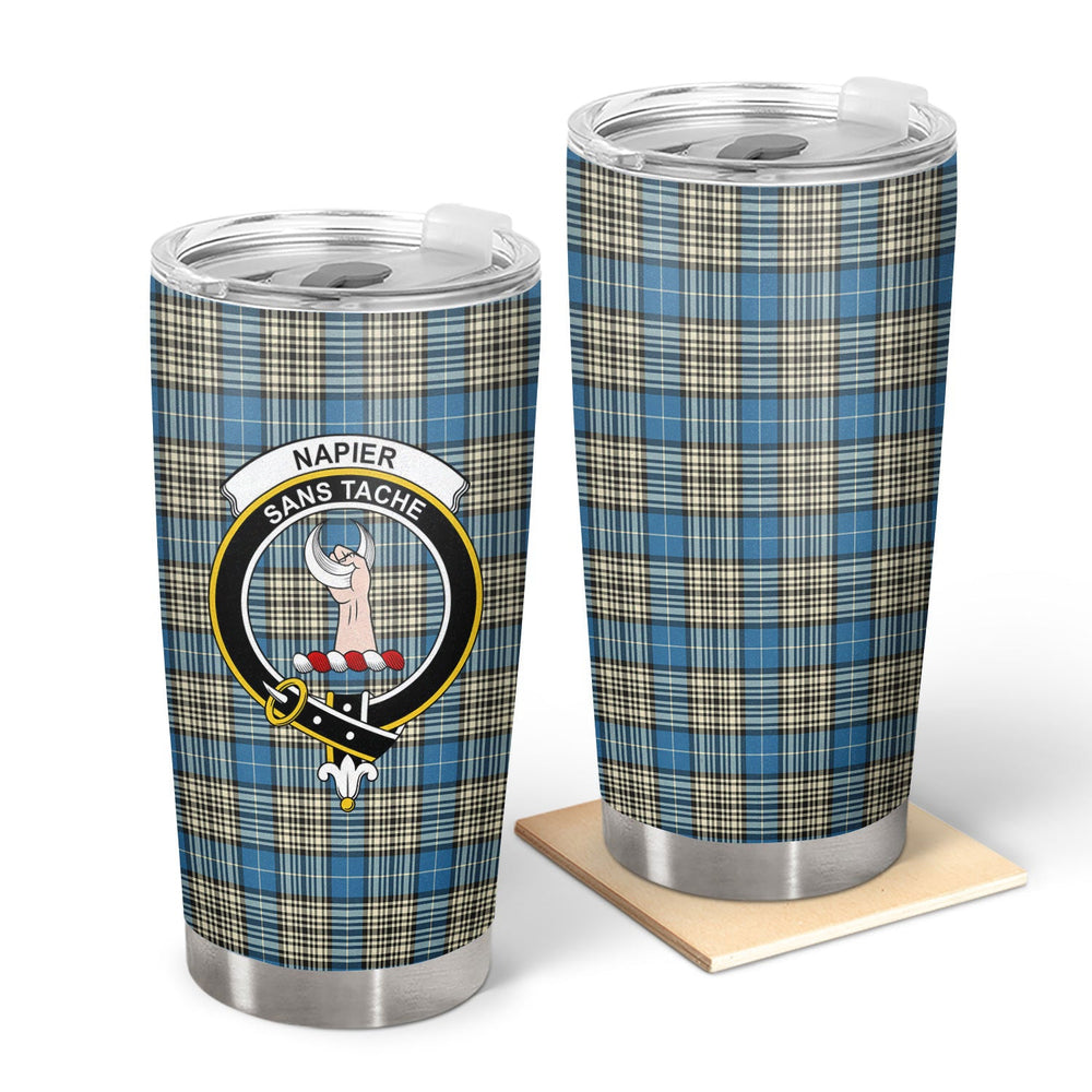 Clan Napier Ancient Tartan Crest Tumbler GD49 Clan Napier Tartan Today   