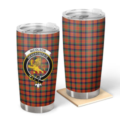 Clan Nicolson Ancient Tartan Crest Tumbler AK59 Clan Nicolson Tartan Today   