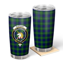 Clan Oliphant Modern Tartan Crest Tumbler HL80 Clan Oliphant Tartan Today   