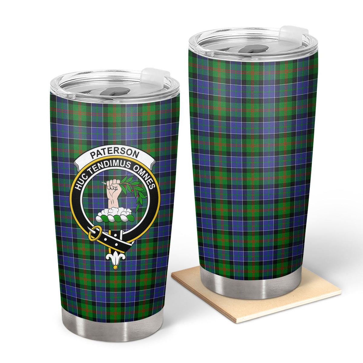Clan Paterson Tartan Crest Tumbler NL68 Clan Paterson Tartan Today   