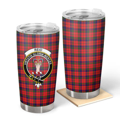 Clan Reid Modern Tartan Crest Tumbler QX11 Clan Hall Tartan Today   
