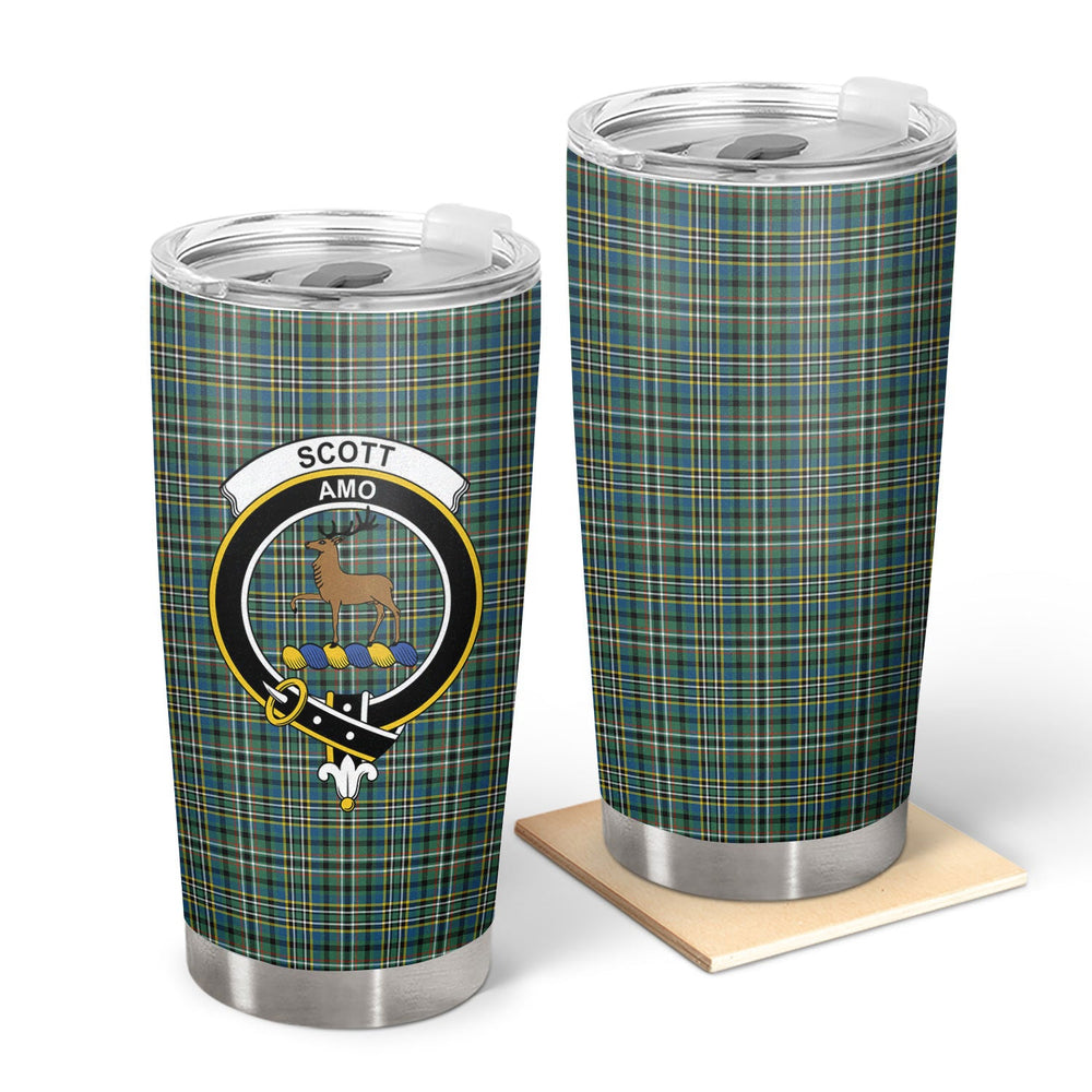 Clan Scott Green Ancient Tartan Crest Tumbler BN45 Clan Scott (Scott Tartan) Tartan Today   