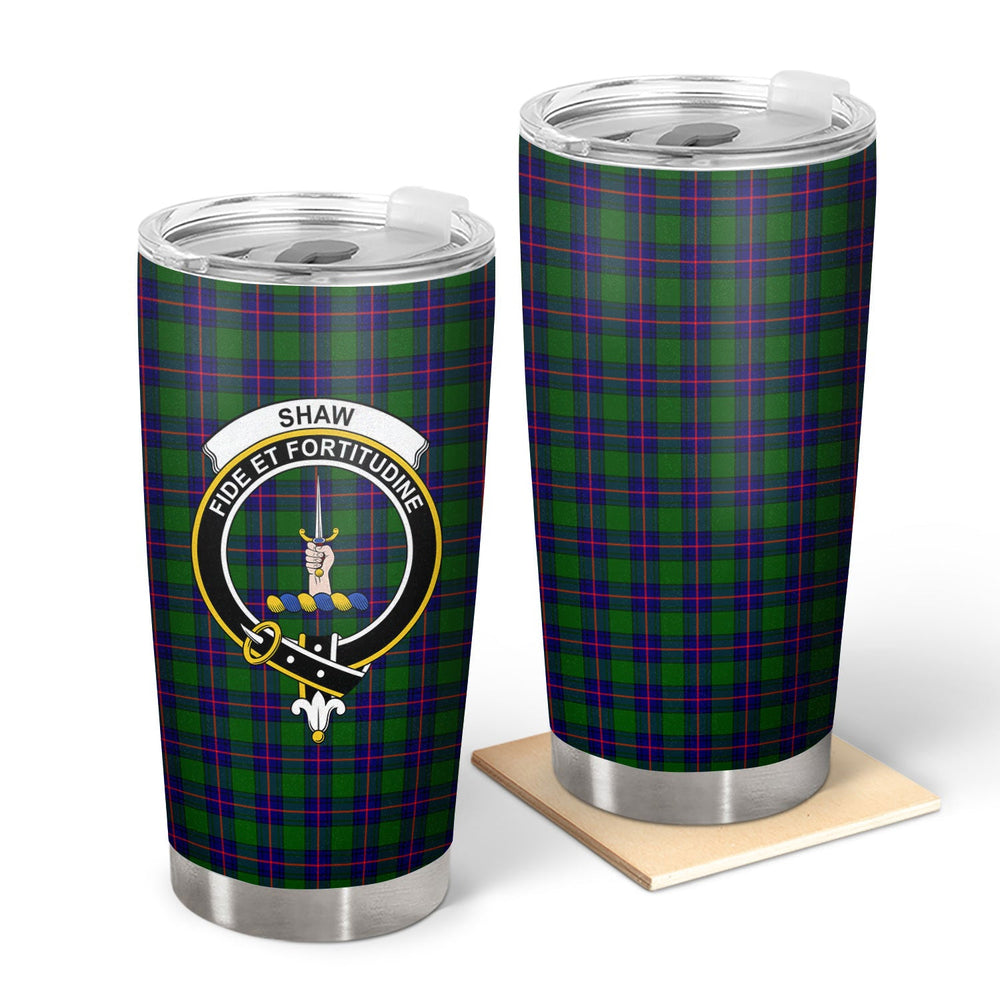 Clan Shaw Modern Tartan Crest Tumbler HV23 Clan Shaw Tartan Today   