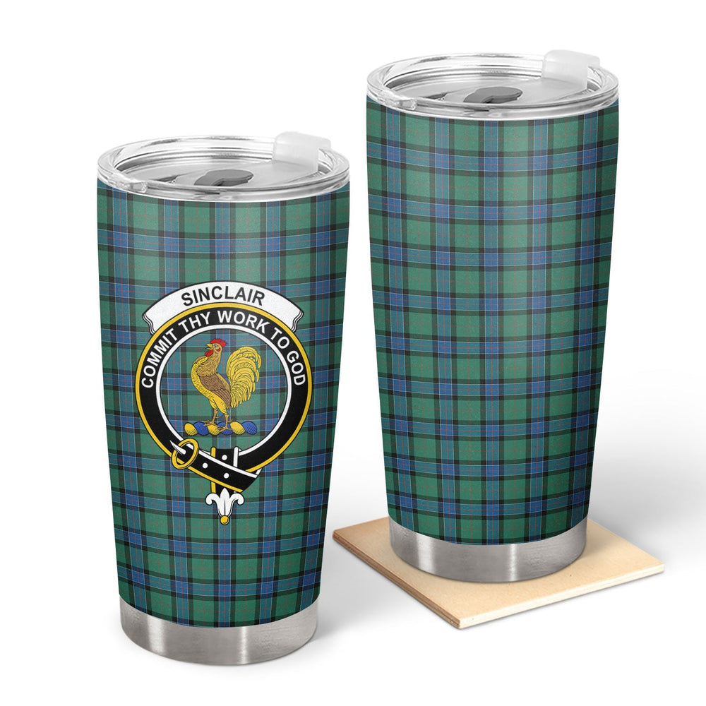 Clan Sinclair Hunting Ancient Tartan Crest Tumbler CT65 Clan Sinclair Tartan Today   