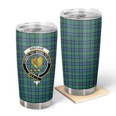 Clan Sinclair Hunting Ancient Tartan Crest Tumbler CT65 Clan Sinclair Tartan Today   