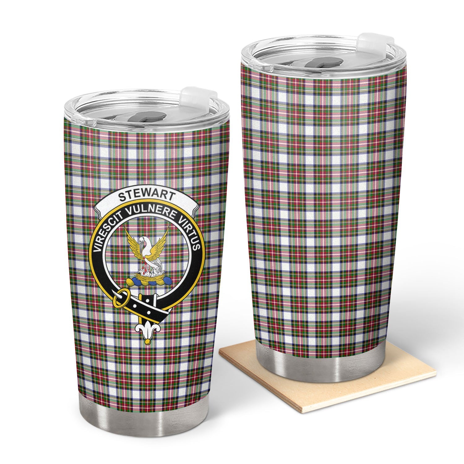 Clan Stewart Dress Modern Tartan Crest Tumbler MR40 Clan Stewart Tartan Today   