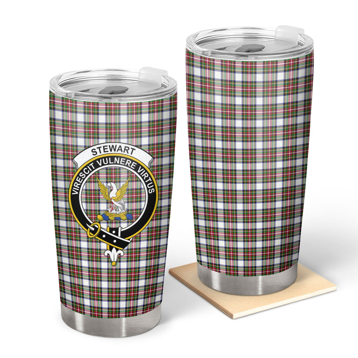 Clan Stewart Dress Modern Tartan Crest Tumbler MR40 Clan Stewart Tartan Today   
