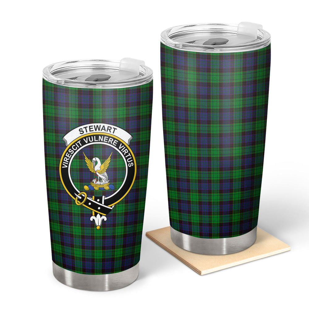 Clan Stewart Old Modern Tartan Crest Tumbler BJ83 Clan Stewart Tartan Today   