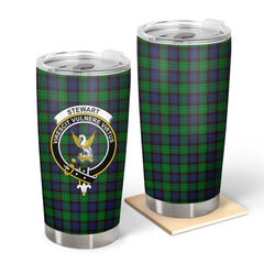 Clan Stewart Old Modern Tartan Crest Tumbler BJ83 Clan Stewart Tartan Today   