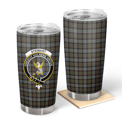 Clan Stewart Old Weathered Tartan Crest Tumbler PP91 Clan Stewart Tartan Today   