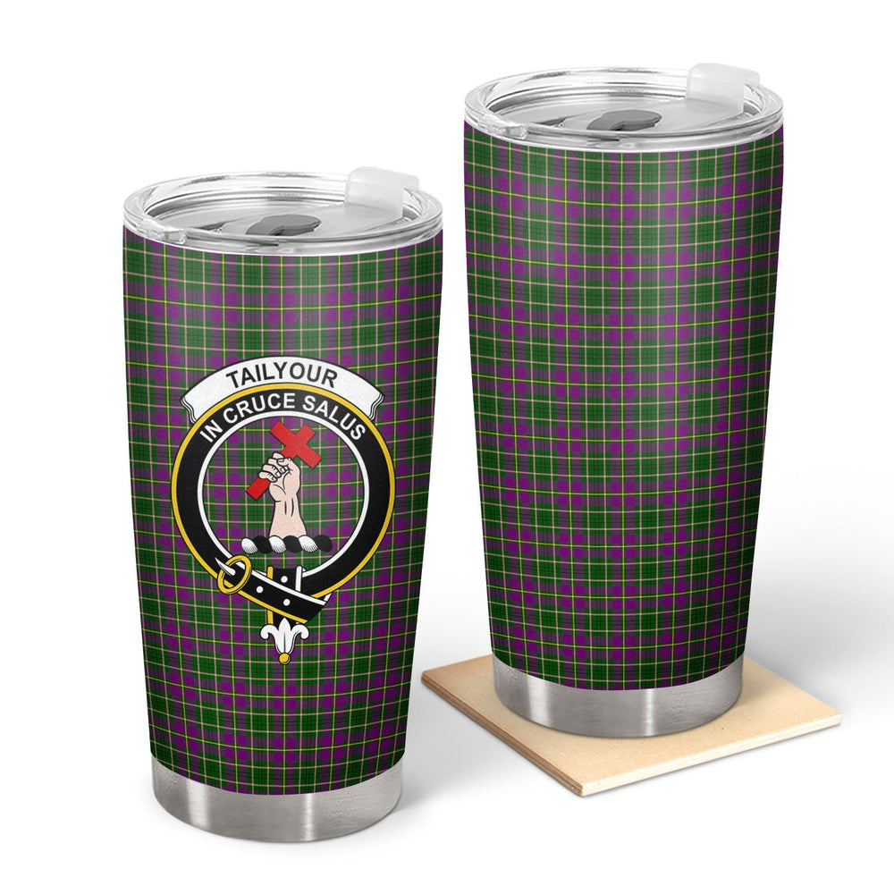 Clan Tailyour (or Taylor) Tartan Crest Tumbler VC32 Clan Taylor Tartan Today   