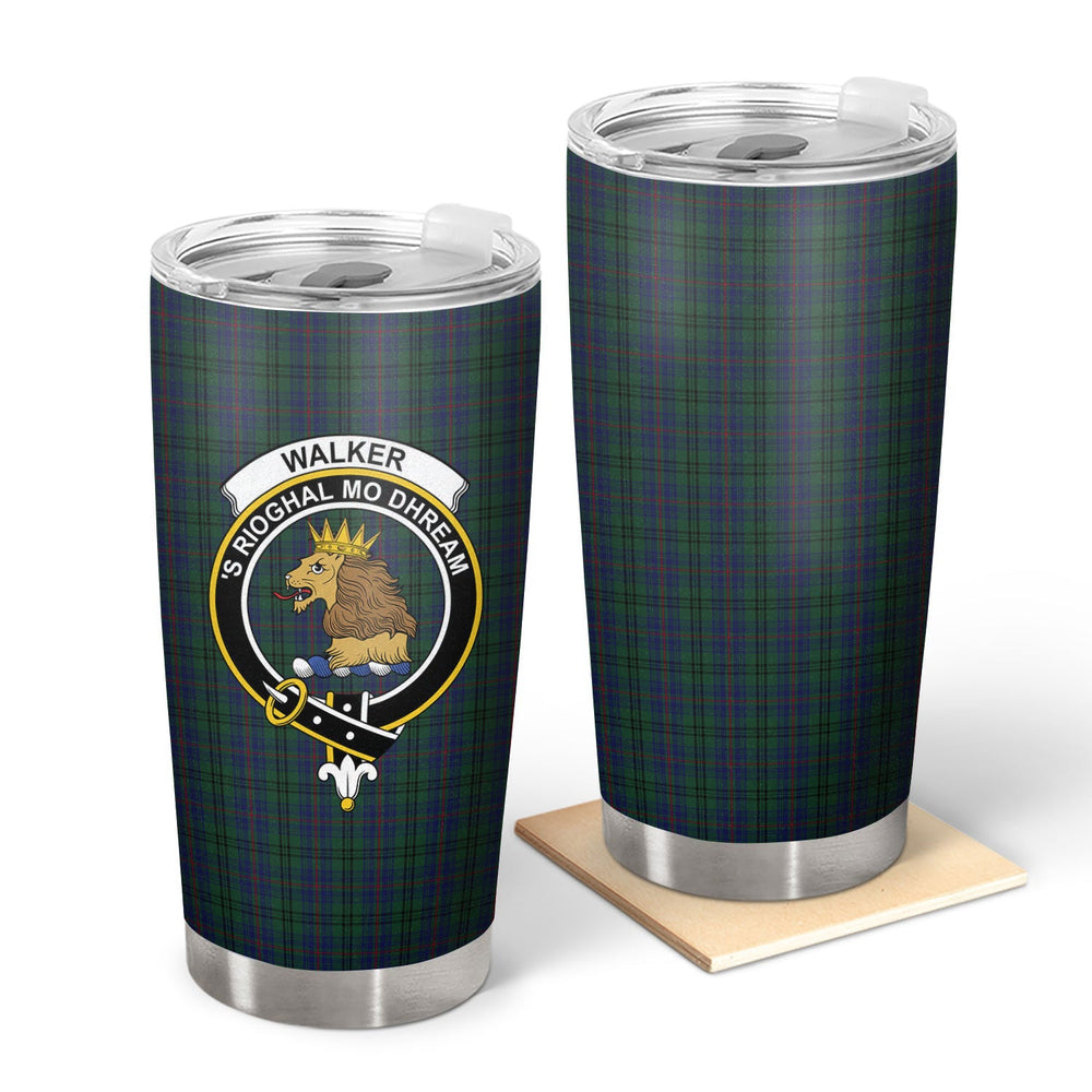 Clan Walker Hunting Tartan Crest Tumbler IS29 Clan Hall Tartan Today   